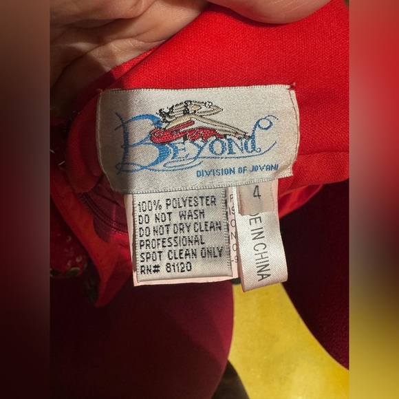 NWOT Jovani Beyond Red vintage y2k Sequin cocktail mini Dress size 4 holiday - Picture 5 of 6